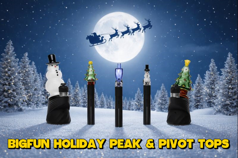 Limited Edition Holiday Puffco Peak, Peak Pro and Pivot Tops From BigFun! Hurry while supplies last!