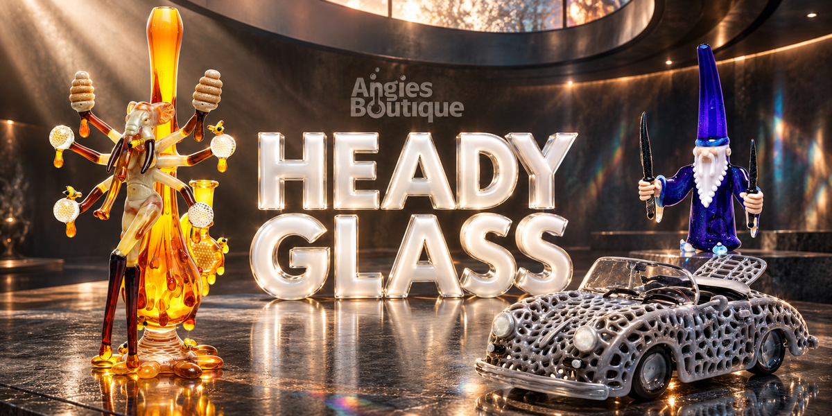 Heady Glass: obras de arte únicas, toboganes para cuencos y plataformas coleccionables