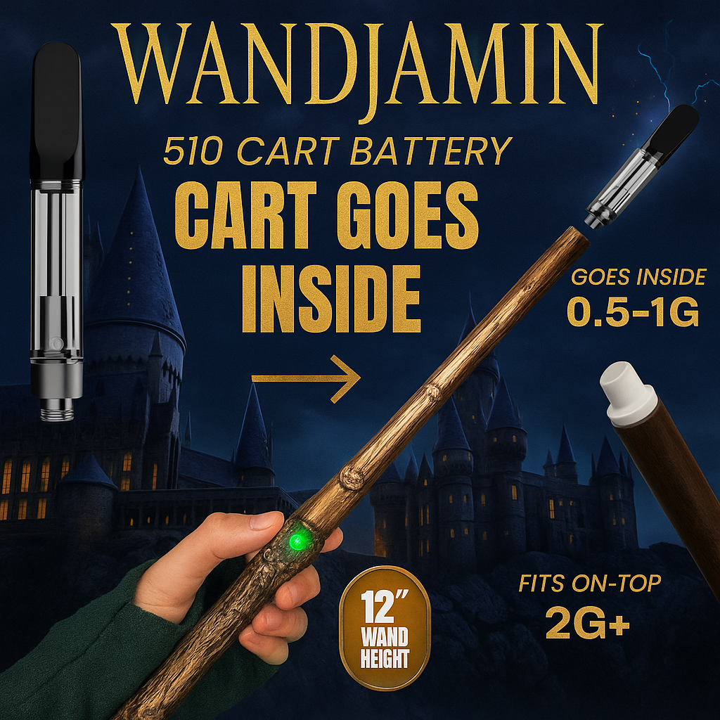 Smyle Labs Portable Discreet Wandjamin Harry Potter Wand hidden 510 thread cartridge battery