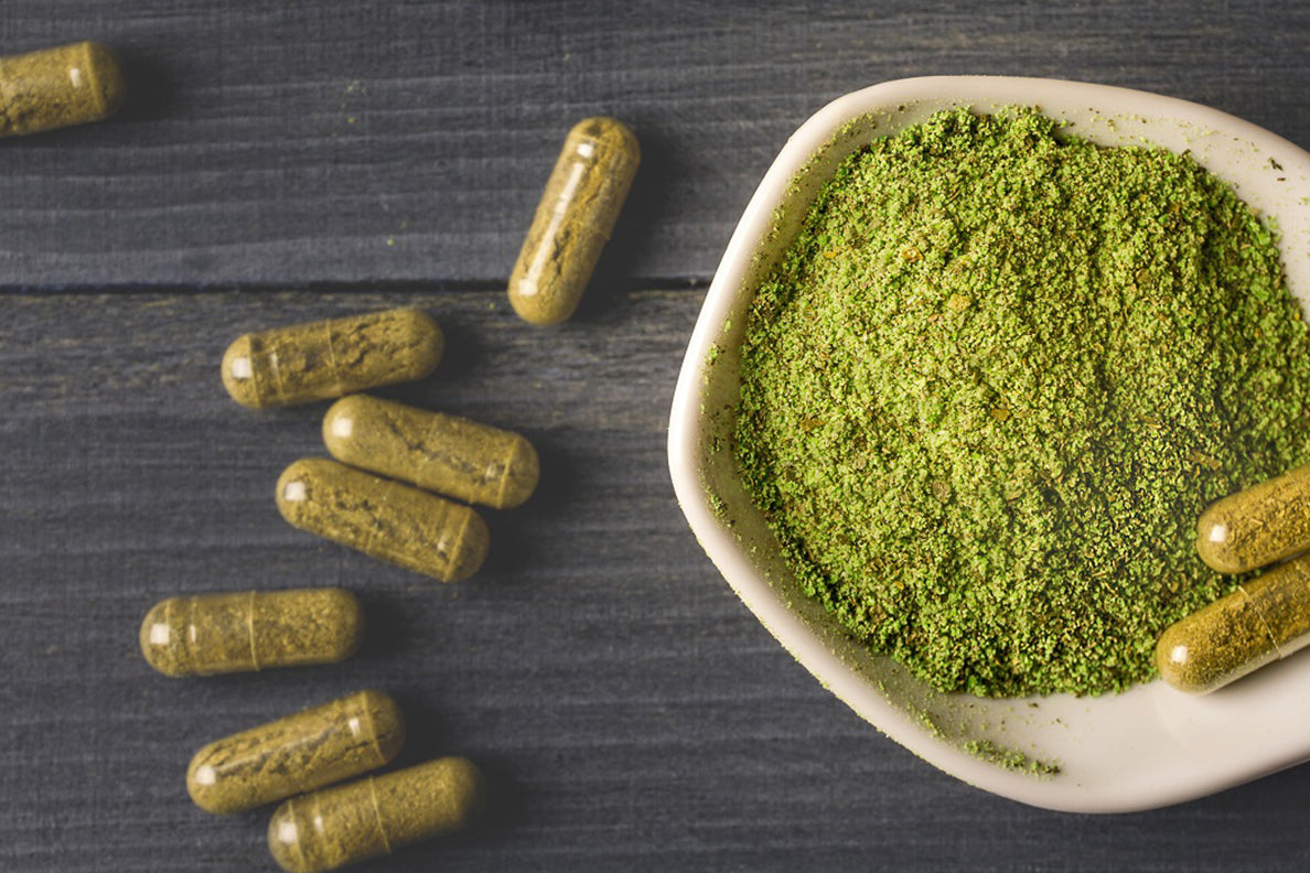 Píldoras y tabletas de kratom: 7 ohmios e hidroxietilamina 