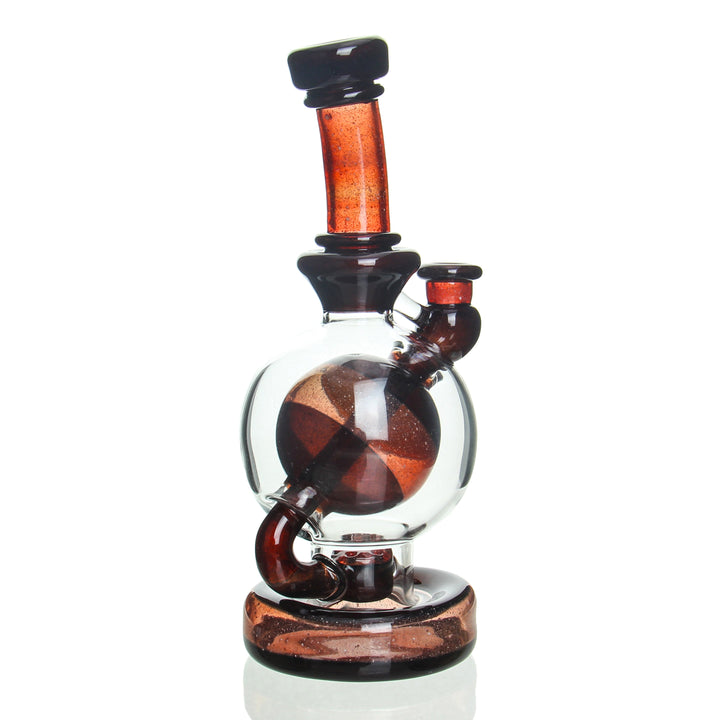 Brent Martindale 7 inch Ball Rig Red signed dab rig - alternate view