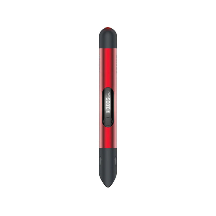 Yocan Black JAWS thermometer mode temperature reading in red