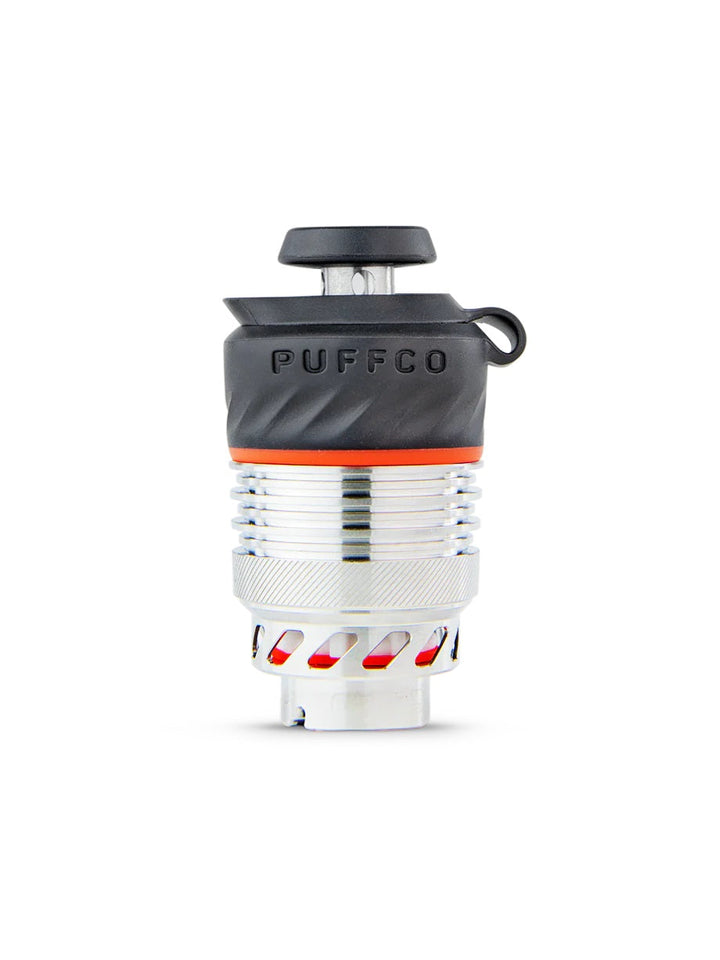 Puffco Peak Pro 3DXL Chamber in Silver – upgraded extra-large chamber with stainless exterior and deep bowl.