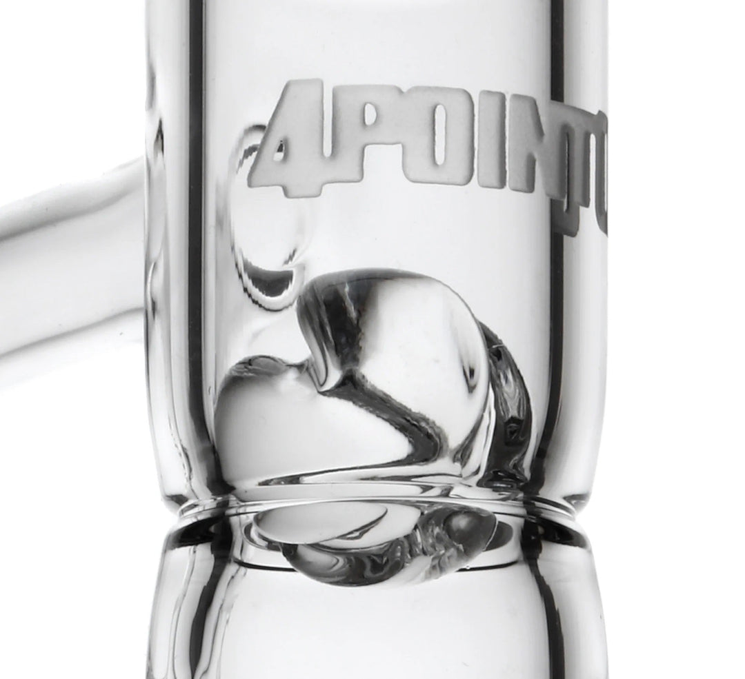 4 Point 0 Glass Drain Valve — quartz drain valve accessory, detail view