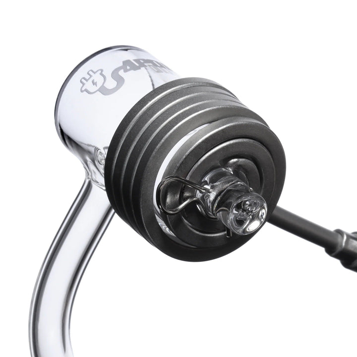 4 Point 0 Glass E-Tourbillion Quartz Nail — spinning tourbillion quartz nail for e-nails, detail view