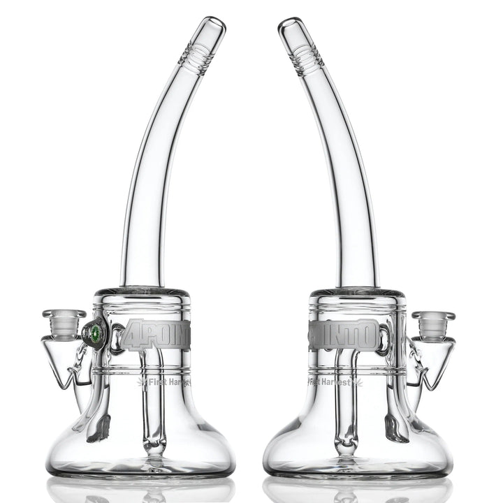 4 Point 0 Glass First Harvest Day Tripper 10/23 — limited release heady rig, side profile