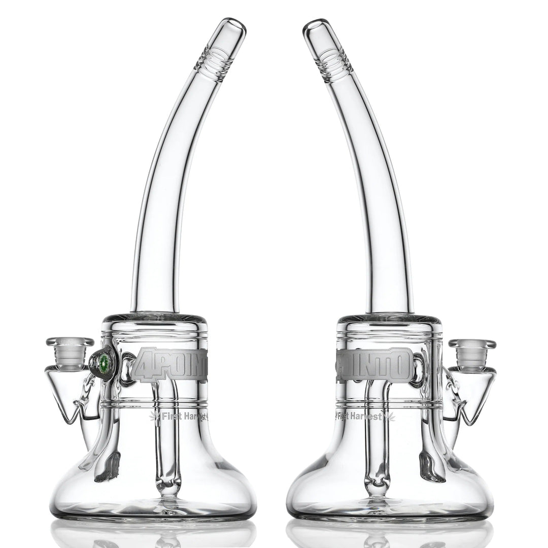 4 Point 0 Glass First Harvest Day Tripper 10/23 — limited release heady rig, side profile