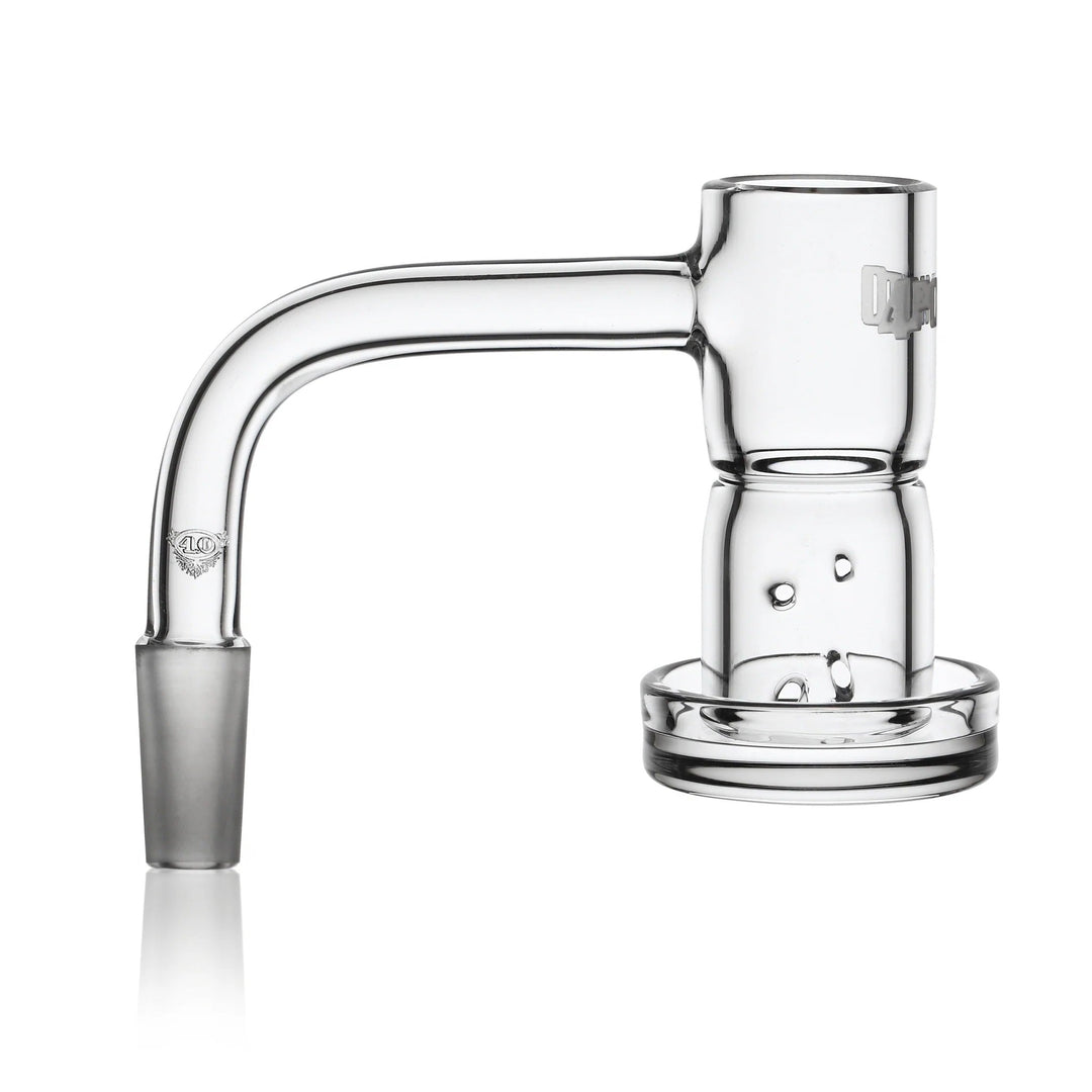 4 Point 0 Glass T4 Fountain Quartz Nail — fountain airflow quartz nail, side profile