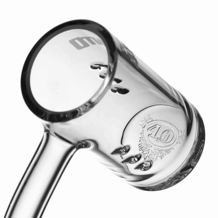 4 Point 0 Glass T6 Quartz Nail — flat top quartz nail, detail view