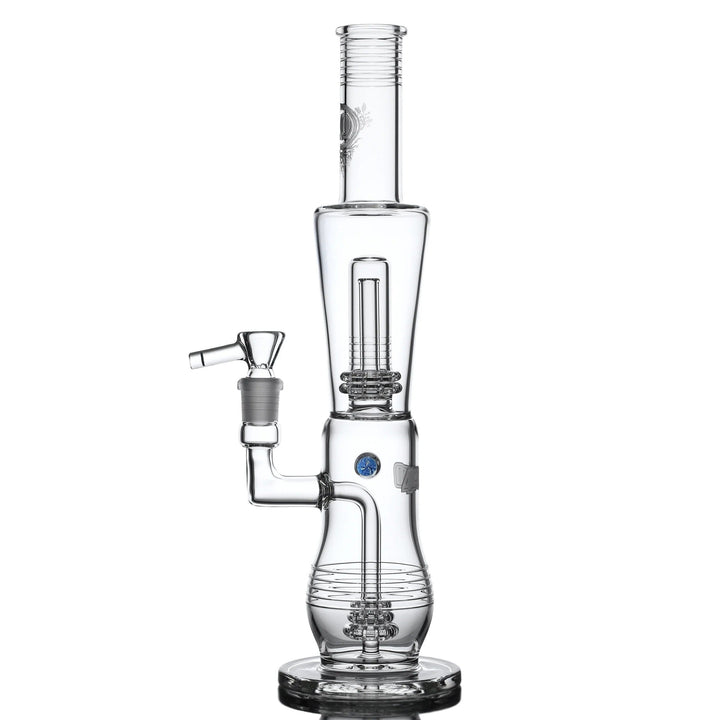 4 Point 0 Glass Triple Double Tube — triple chamber water pipe, hero shot