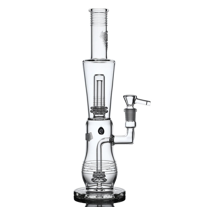 4 Point 0 Glass Triple Double Tube — triple chamber water pipe, side profile