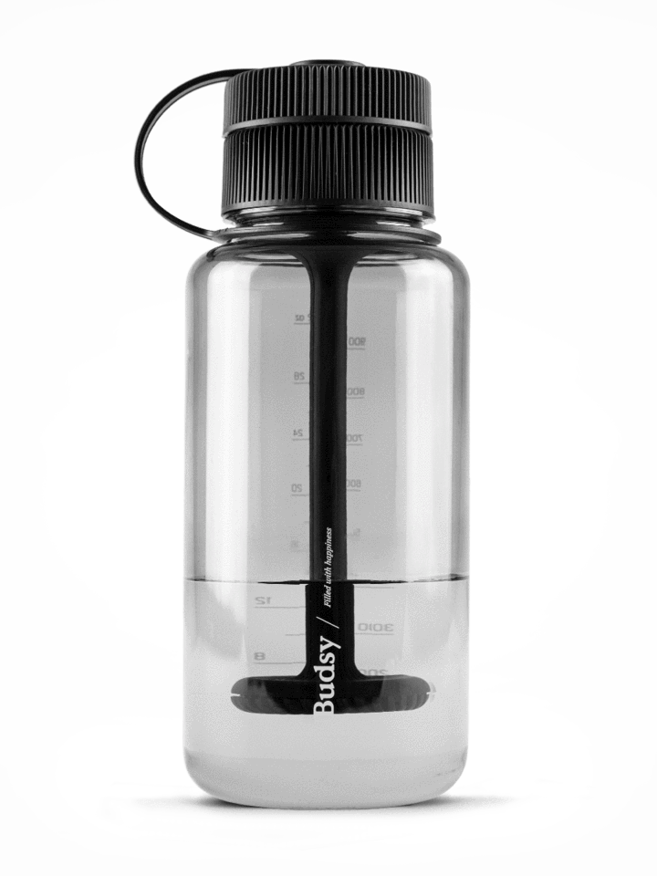 Puffco Budsy discreet water bottle pipe in black