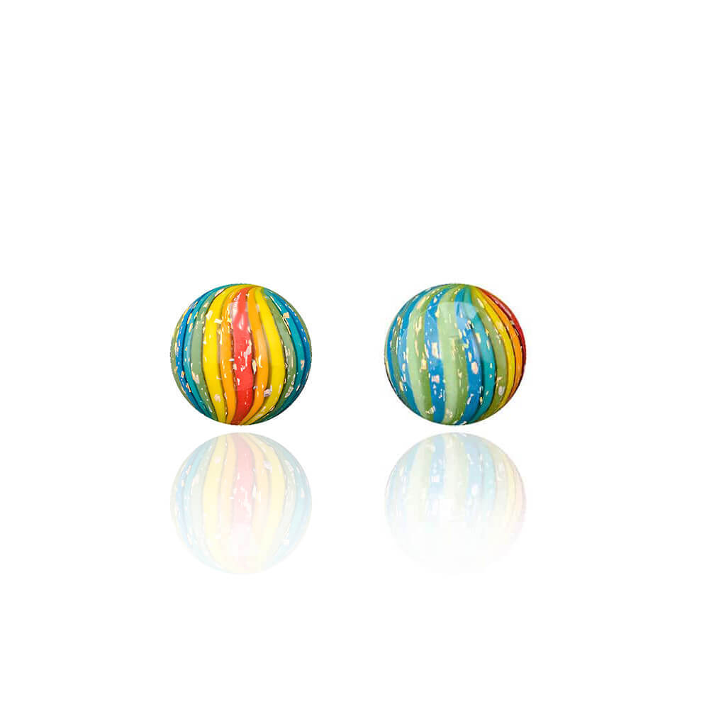 Calibear 6mm Dichro Cactus Terp Pearls 2 Pack Rainbow