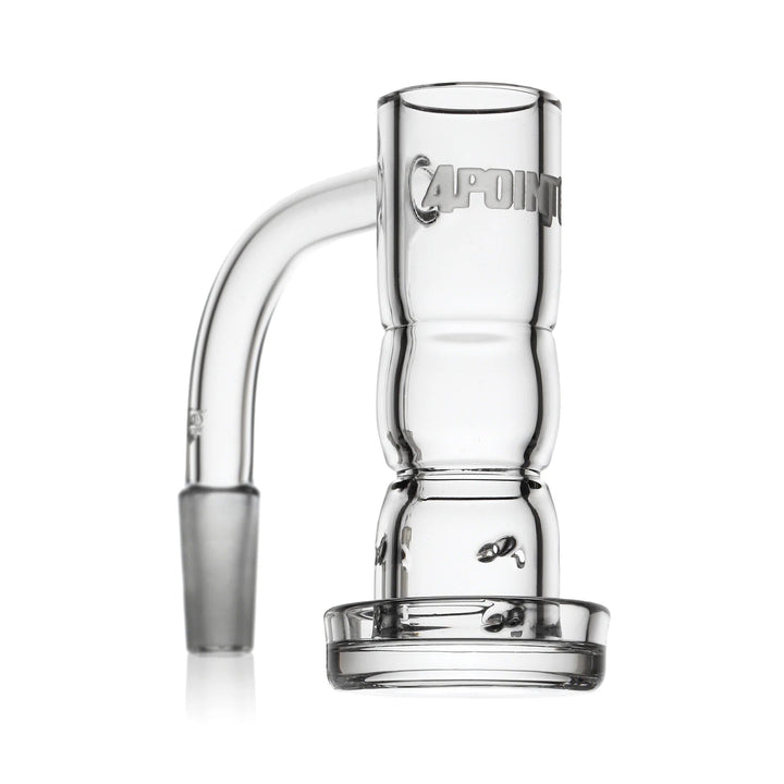 front view 4 Point 0 Glass T6 Fountain Quartz Nail with angled airflow and beveled top