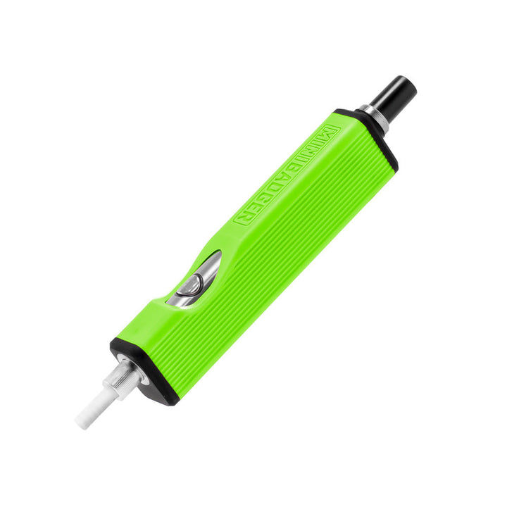 Huni Badger Mini - Electric Nectar Collector in neon green, designed for discreet vaping with adjustable power and full ceramic tip.