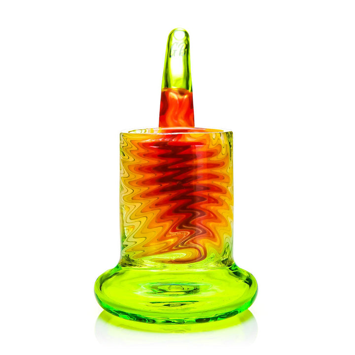 Front angle of Green Bear Glass Proxy Sherlock in green