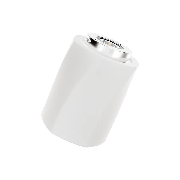 Focus V Aeris Clear – angled bottom view revealing USB-C charging port and indicator light.