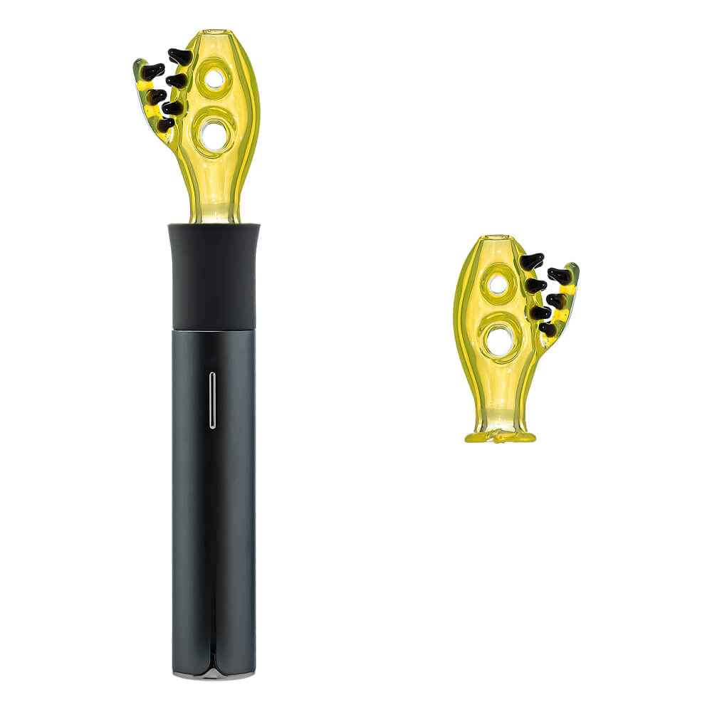 Calibear Dino Puffco Pivot Attachment Lemon Candy