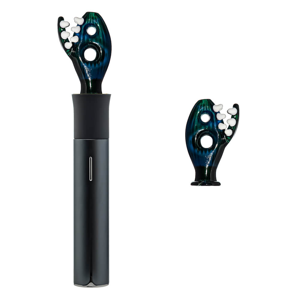 Calibear Dino Puffco Pivot Attachment Ghost Green