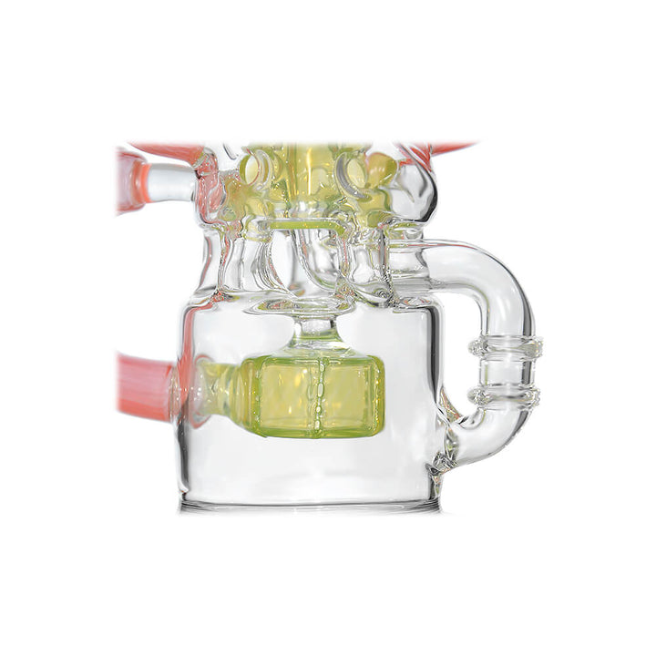 Calibear Multi-Chamber Recycler Dab Rig Lime Candy