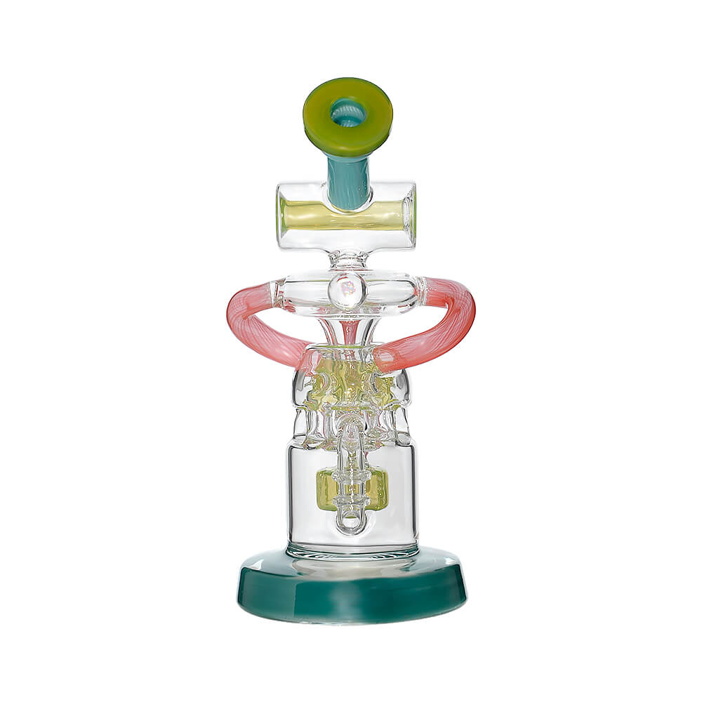 Calibear Multi-Chamber Recycler Dab Rig Lime Candy