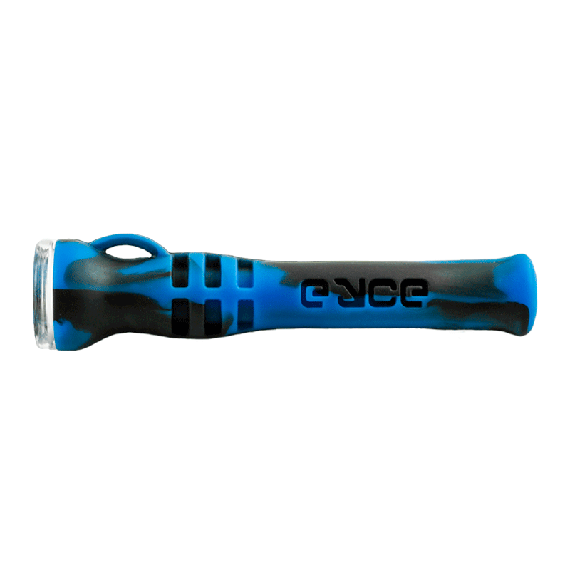Eyce Shorty Silicone Chillum Deep Blue one-hitter