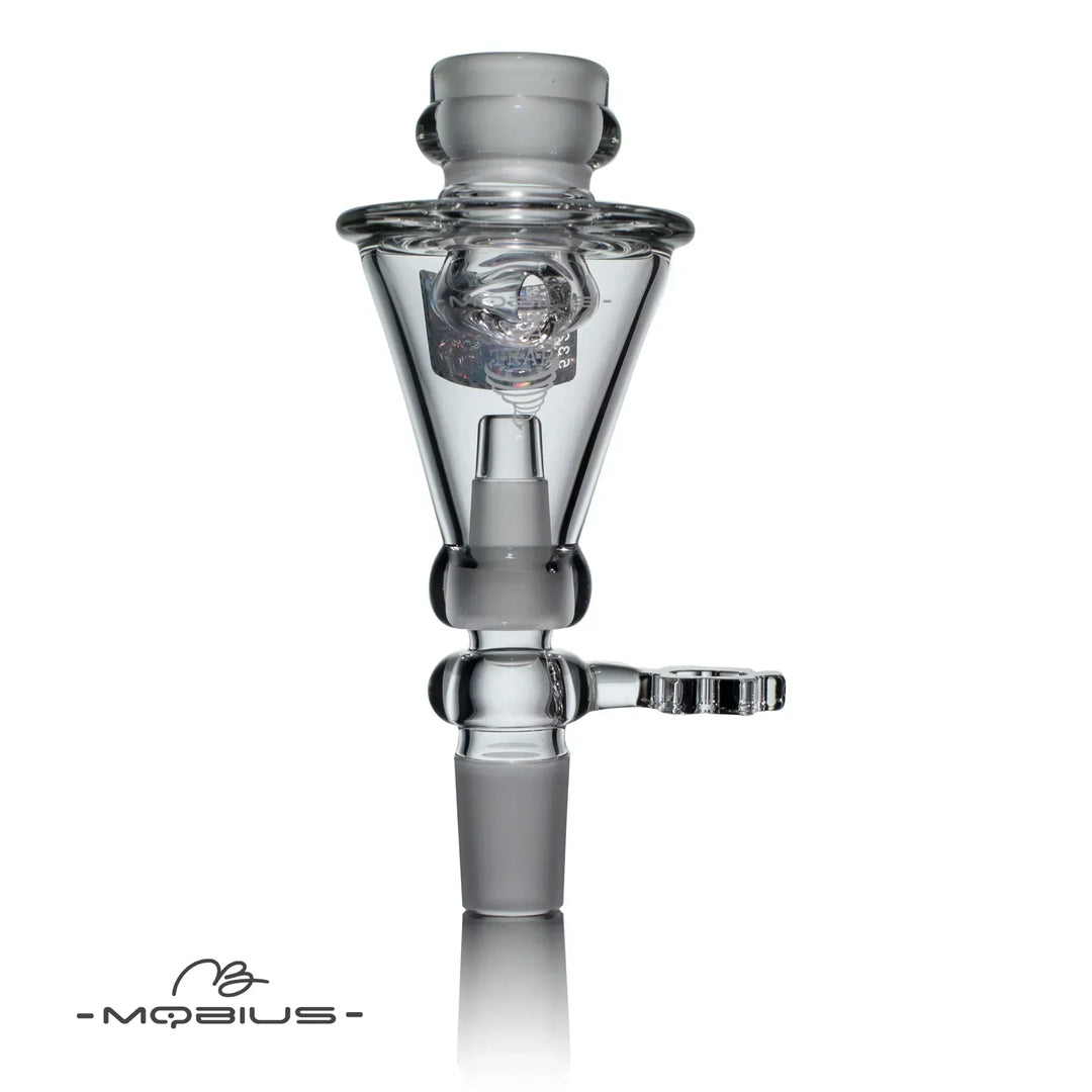 Mobius - Snap Trap (Female Fitting) glass accessory with precision-cut joints and centrifugal ash separation design for clean smoking experience.