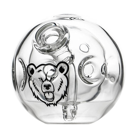 Front view of Green Bear Glass Scorpio 10mm mini dab rig