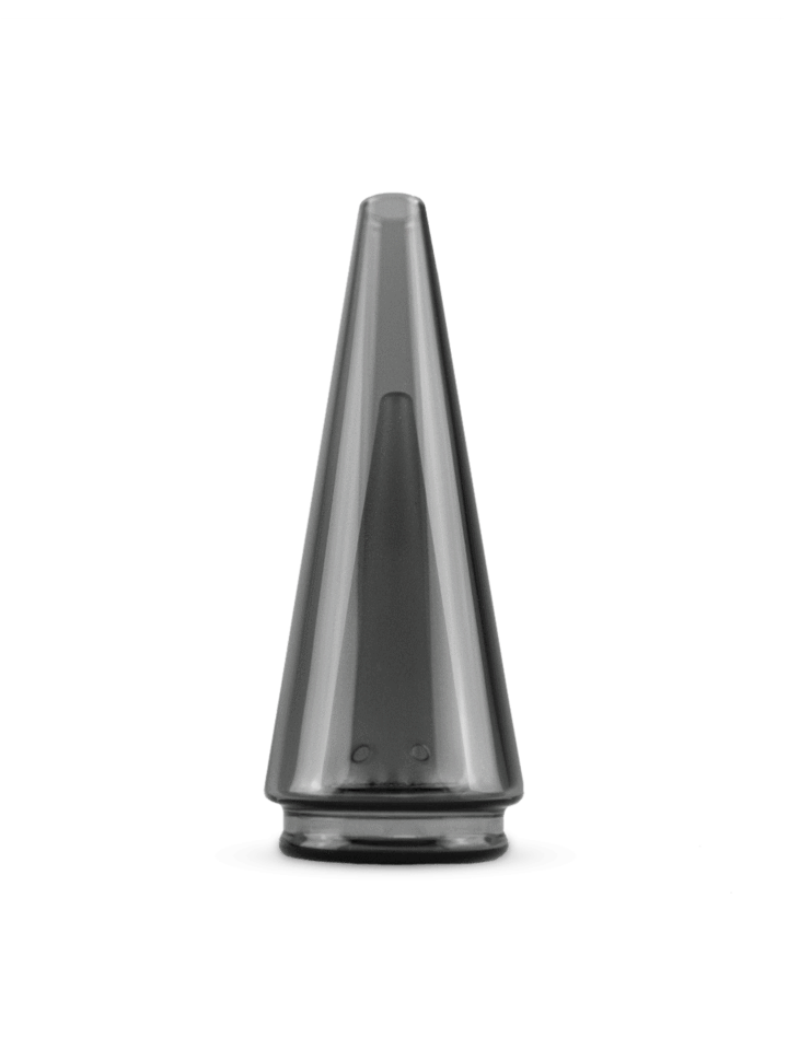 Shadow Black Puffco Peak Pro glass attachment with sandblasted core