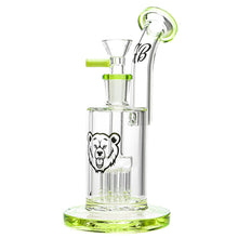 Load image into Gallery viewer, Green Bear Glass - Tree Bubbler
