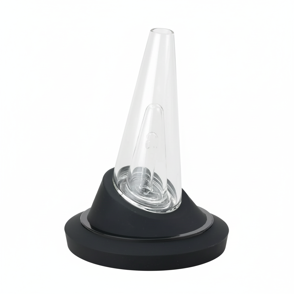Empire Glassworks Puffco Peak display stand for glass attachments