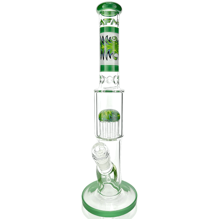 AFM Glass 15in 12 Arm Tree Straight Tube — tree perc straight tube water pipe, alternate angle