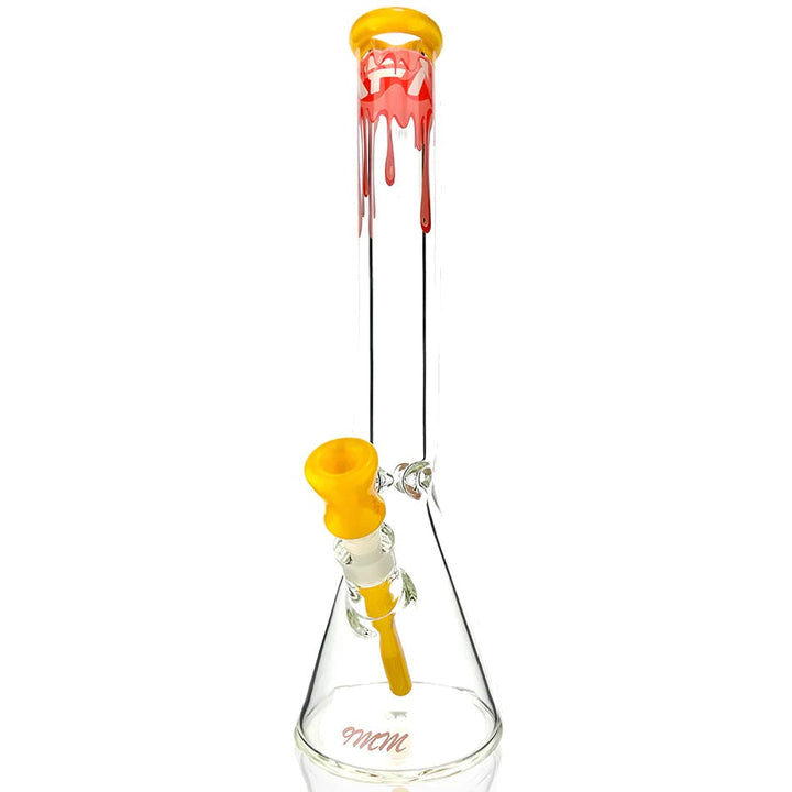AFM Glass 18in 9mm Beaker — thick 9mm glass beaker water pipe, hero shot