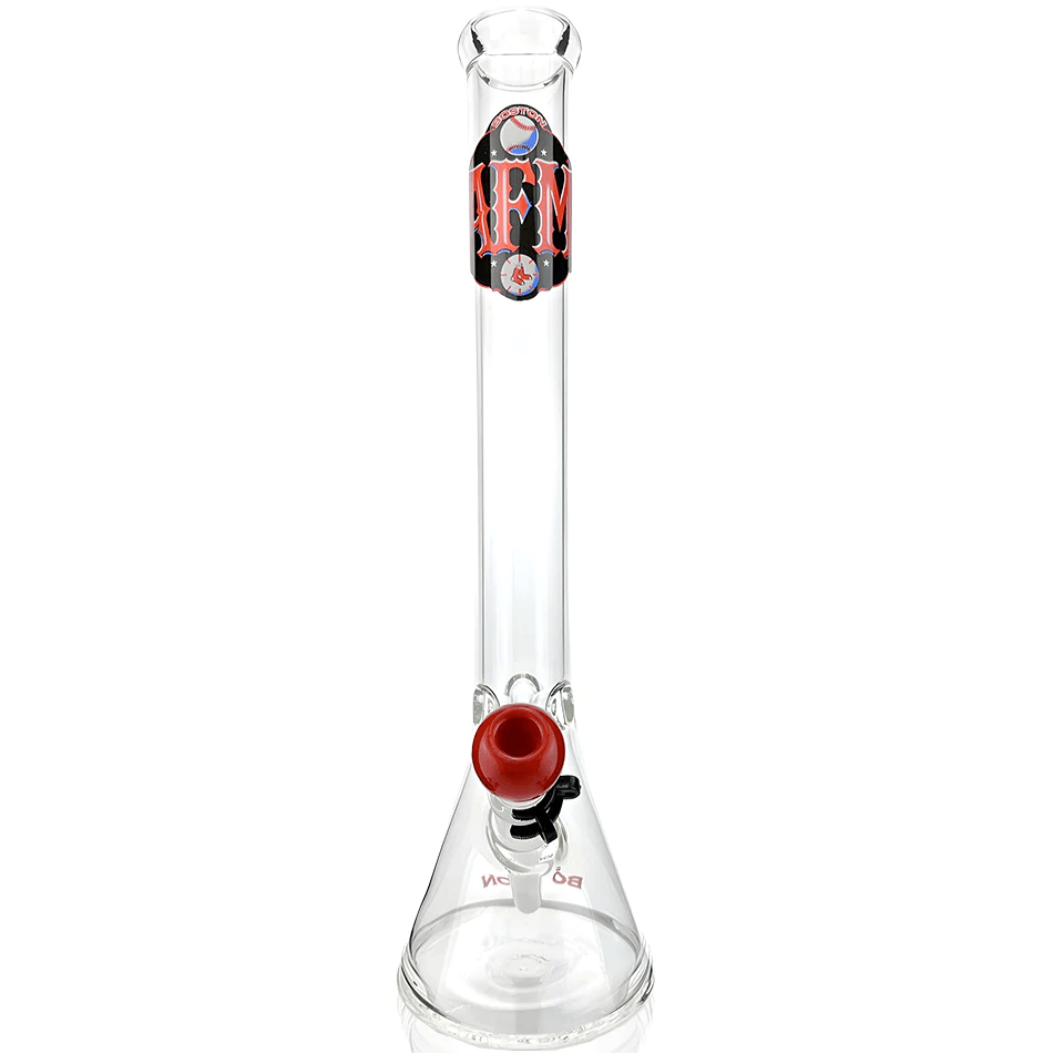 AFM Glass 18in Sports Beaker — Boston Red Sox team beaker water pipe, logo detail