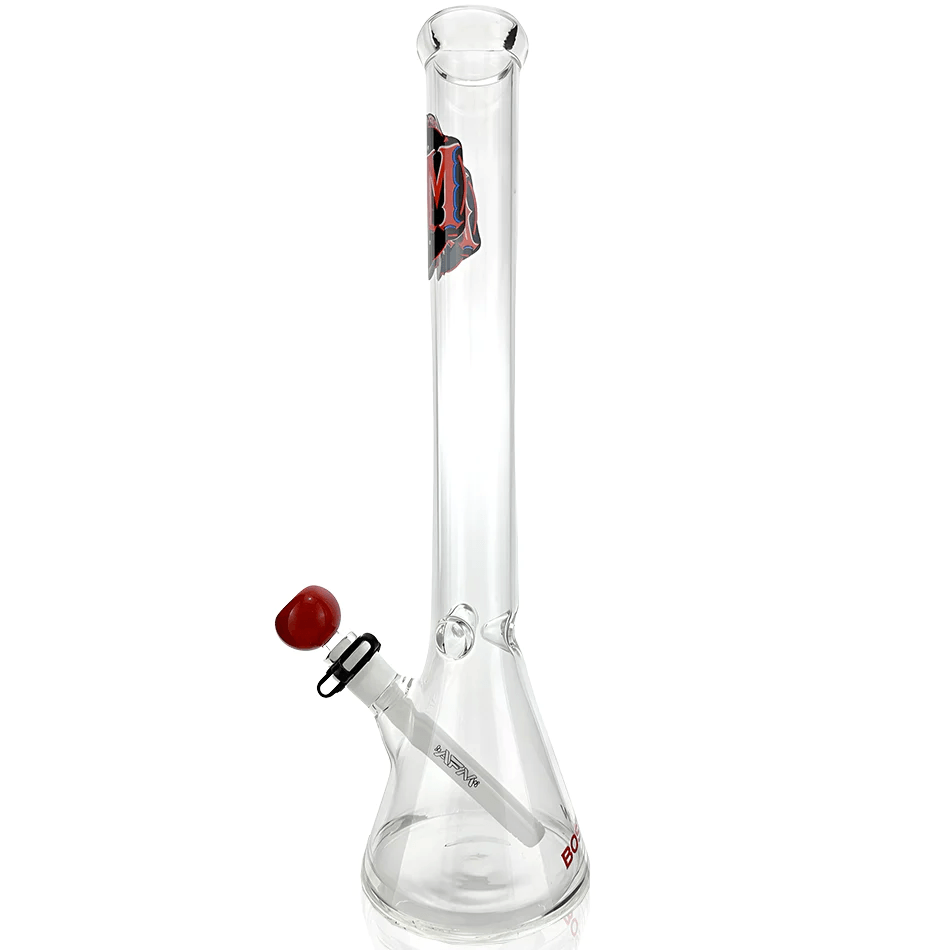 AFM Glass 18in Sports Beaker — Boston Red Sox team beaker water pipe, base detail