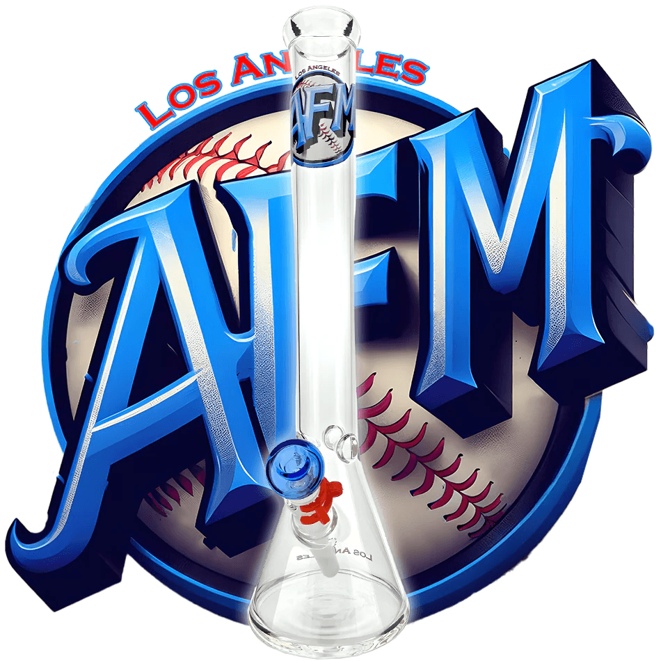 AFM Glass 18in Sports Beaker — Los Angeles Dodgers team beaker water pipe, hero shot