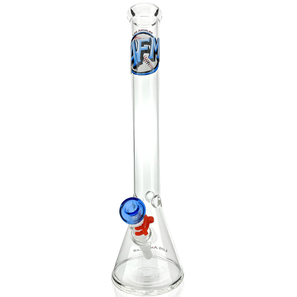 AFM Glass 18in Sports Beaker — Los Angeles Dodgers team beaker water pipe, alternate angle