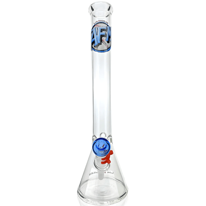 AFM Glass 18in Sports Beaker — Los Angeles Dodgers team beaker water pipe, base detail