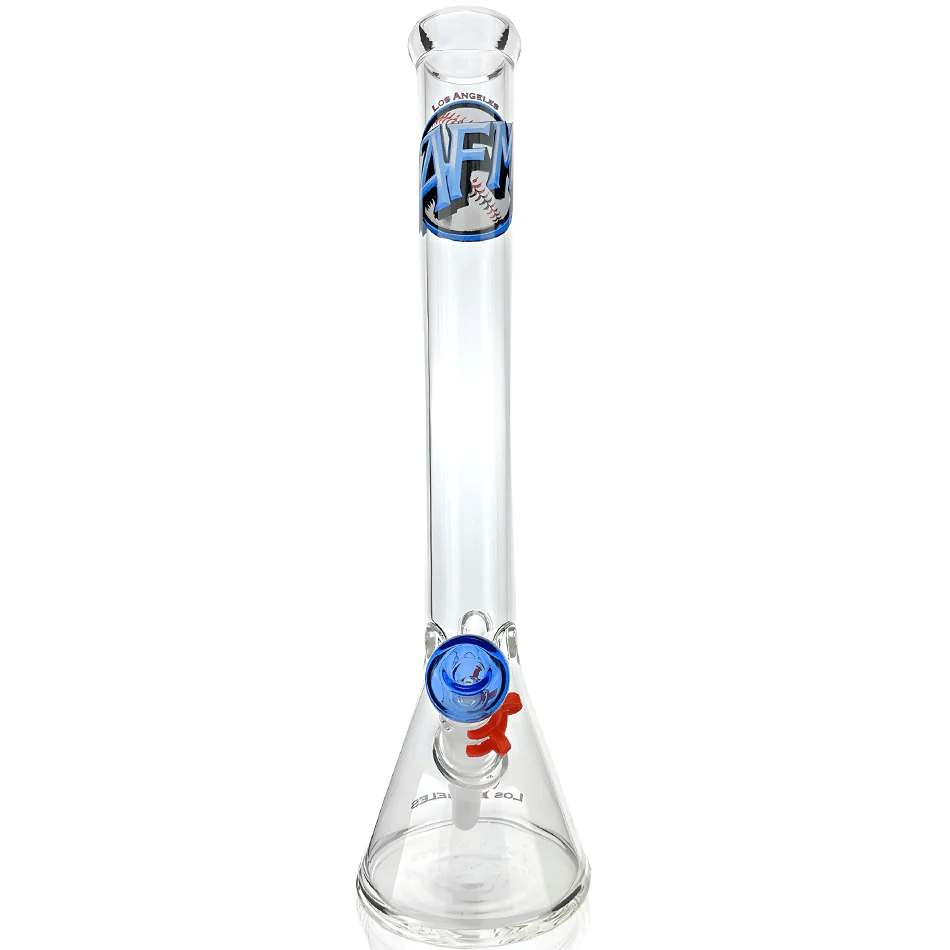 AFM Glass 18in Sports Beaker — Los Angeles Dodgers team beaker water pipe, base detail