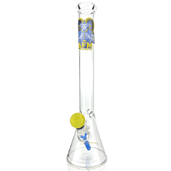 AFM Glass 18in Sports Beaker — Los Angeles Rams team beaker water pipe, logo detail