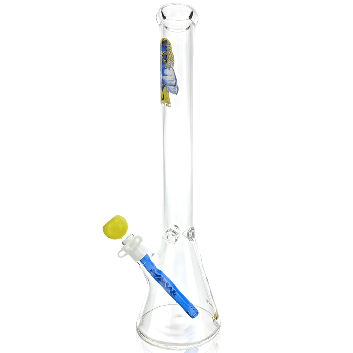AFM Glass 18in Sports Beaker — Los Angeles Rams team beaker water pipe, base detail