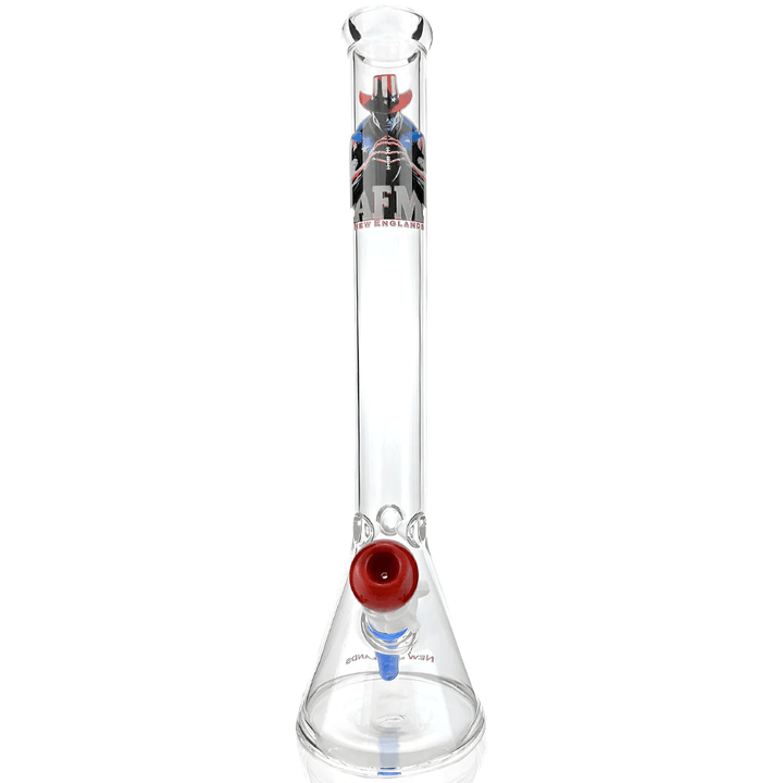 AFM Glass 18in Sports Beaker — New England Patriots team beaker water pipe, alternate angle