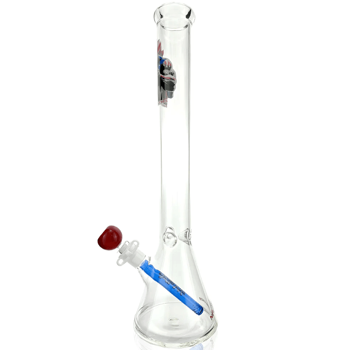 AFM Glass 18in Sports Beaker — New England Patriots team beaker water pipe, base detail