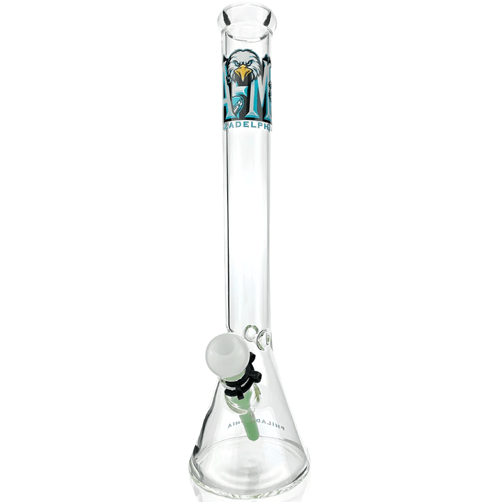 AFM Glass 18in Sports Beaker — Philadelphia Eagles team beaker water pipe, logo detail