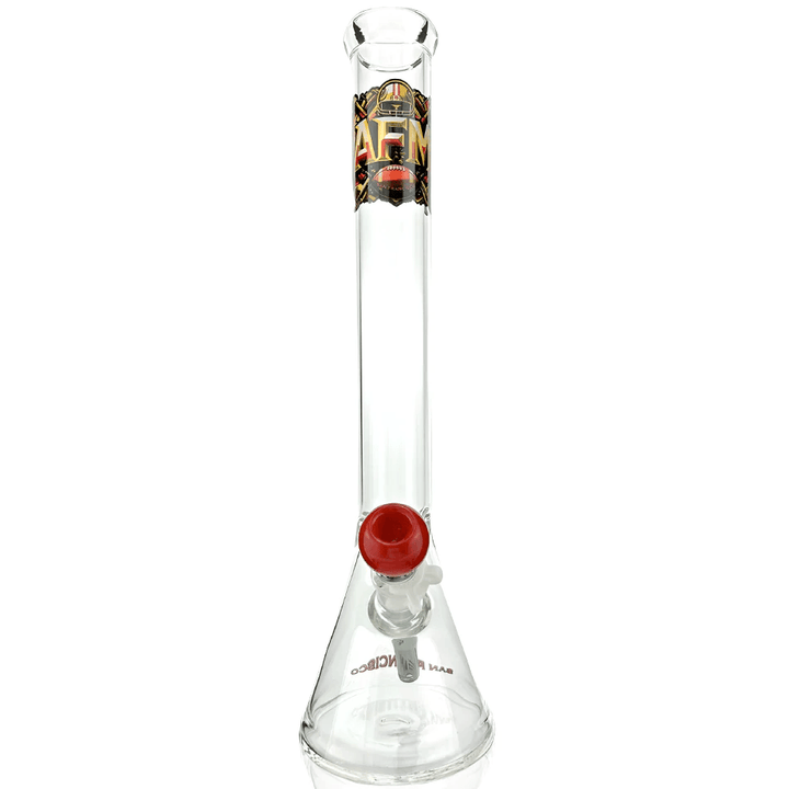 AFM Glass 18in Sports Beaker — San Francisco 49ers team beaker water pipe, logo detail