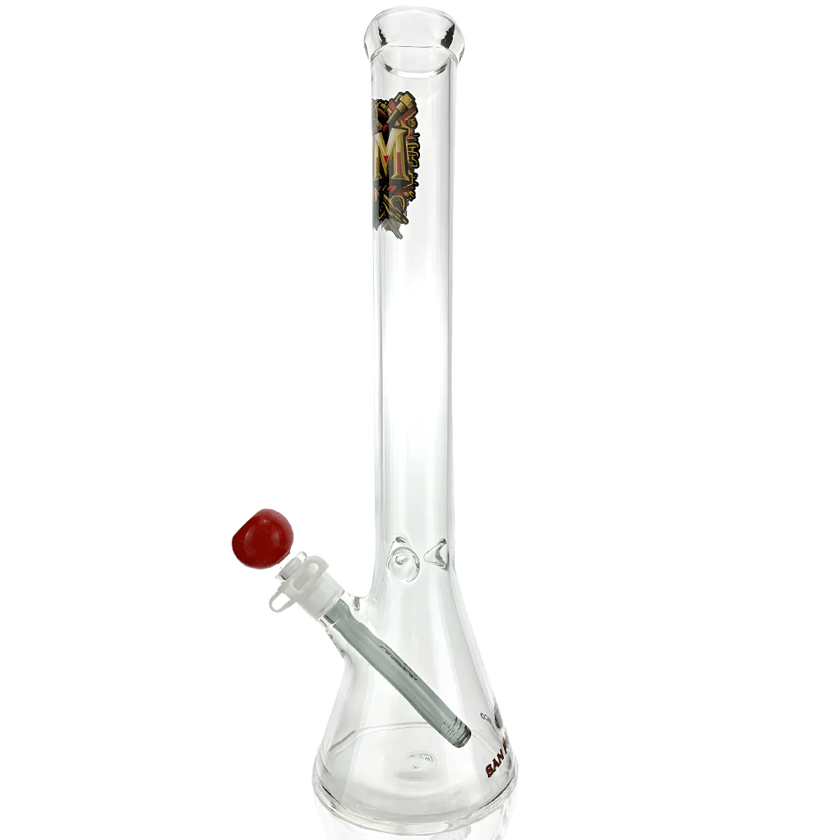 AFM Glass 18in Sports Beaker — San Francisco 49ers team beaker water pipe, base detail