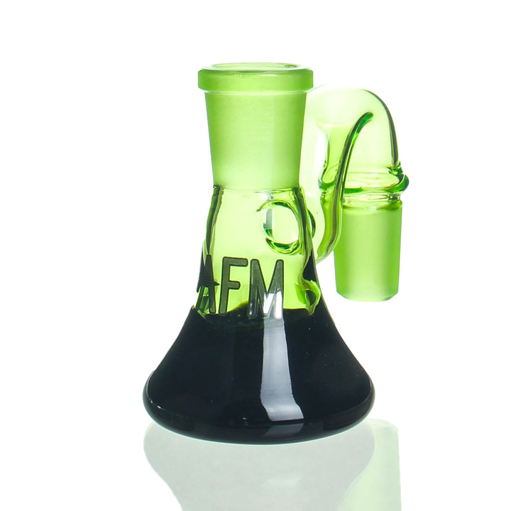 AFM Glass Full Color Dry Catcher — Green and Black colorway with 14mm 90deg joint