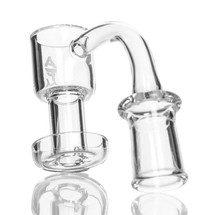 AFM Glass Terp Slurper 14mm Female 90deg — 14mm female terp slurper from alternate angle