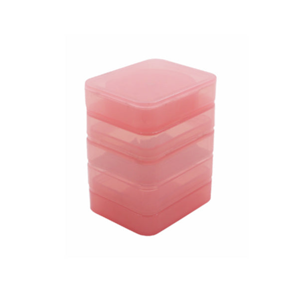 Angies Boutique 2in Square 4-Piece Plastic Grinder — square plastic grinder with kief catcher, hero shot