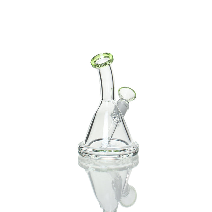 6 inch Fixed Mini Beaker Bent Neck Green alternate angle